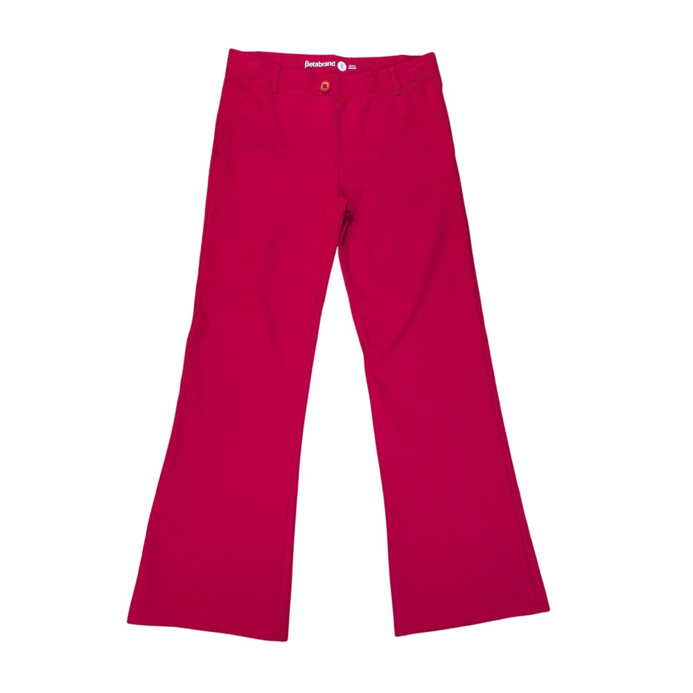 Betabrand Dress Pant Yoga Pants Red Bootcut Stretch Trousers Size S DPYP Classic